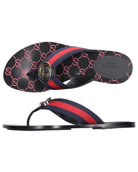 g gucci flip flops|Gucci Kika GG Web Flip Flop (Women) .